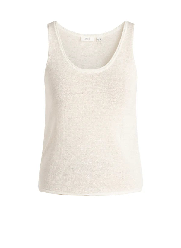 YEST MAIKA KNIT TANK - OFF WHITE - Vi-Leen's Fashions