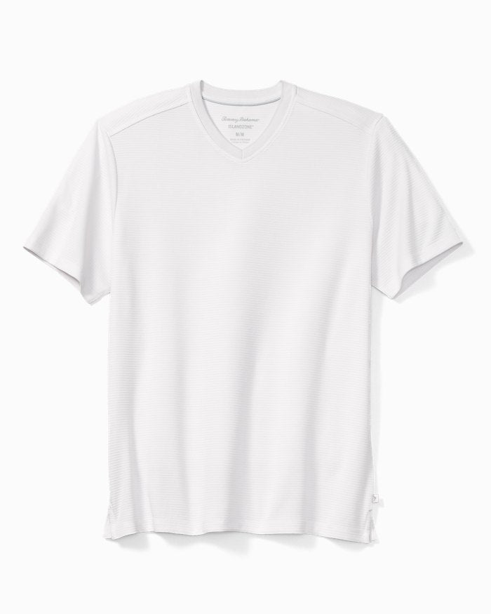 TOMMY BAHAMA COASTAL CREST V-NECK TEE - WHITE - Vi-Leen's Fashions
