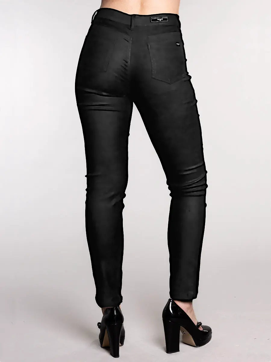 CARRELI SLIM LEG BLACK PANT