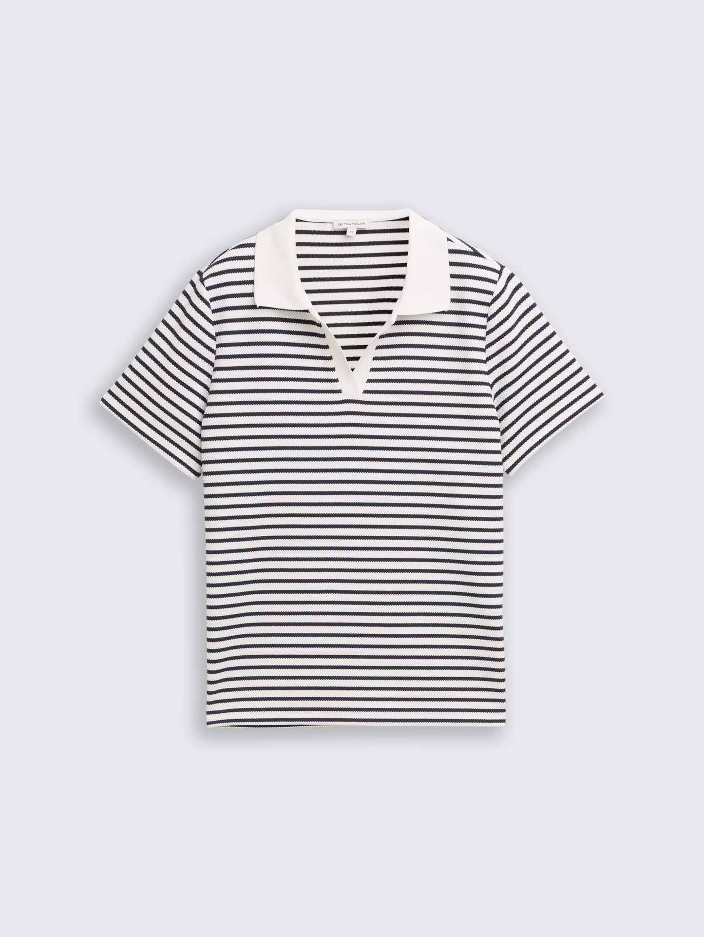 TOM TAILOR STRIPE POLO - NAVY/WHITE - Vi-Leen's Fashions