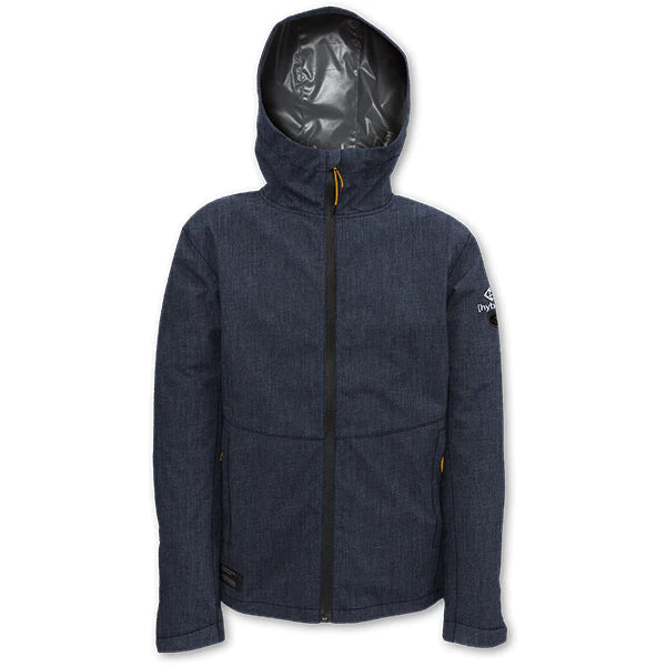 MENS POINT ZERO HYBRID DRY TECH HOODED JACKET - NAVY - Vi-Leen's Fashions