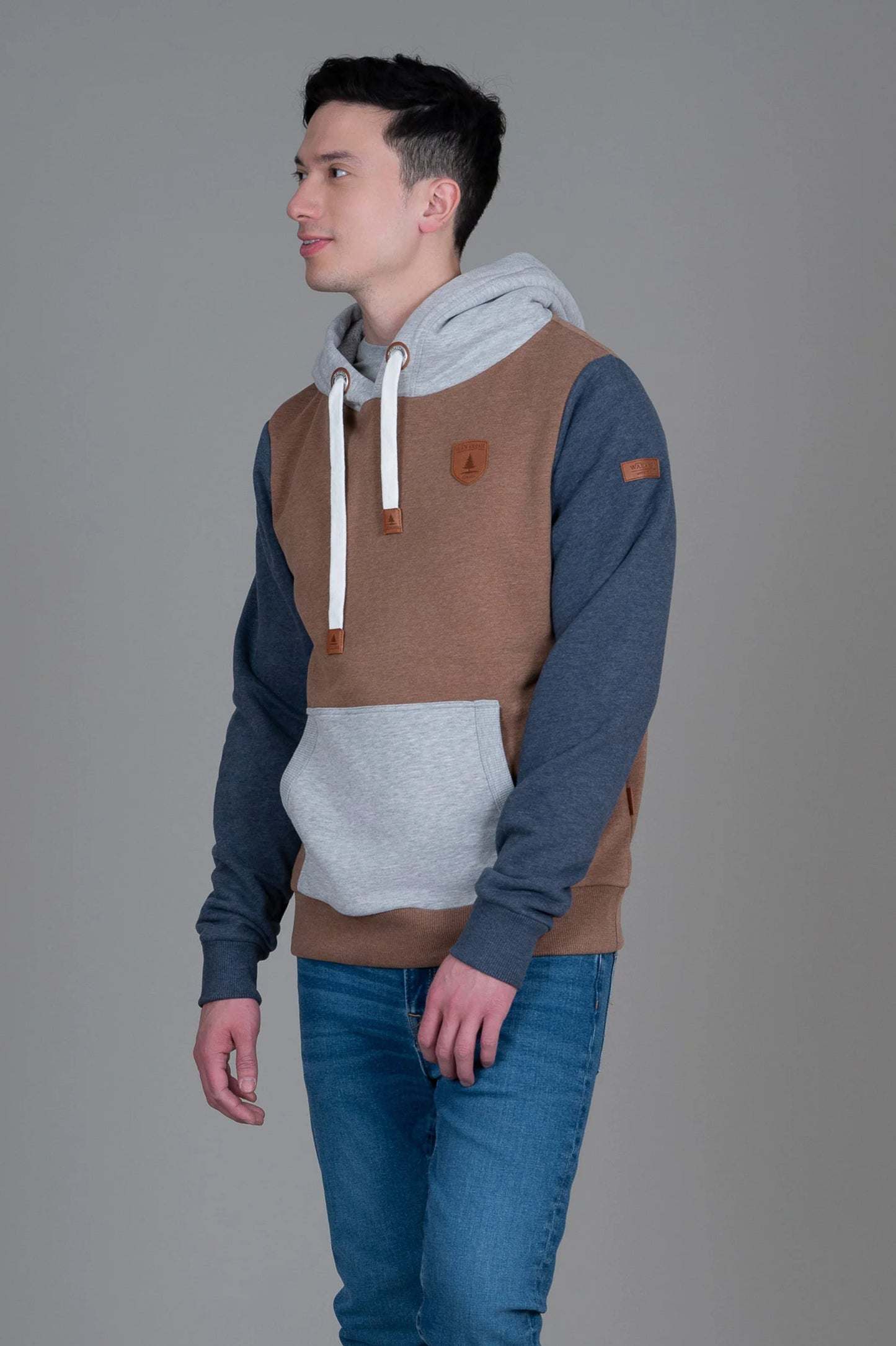 WANAKOME LOFTUS OAK MIX HOODIE