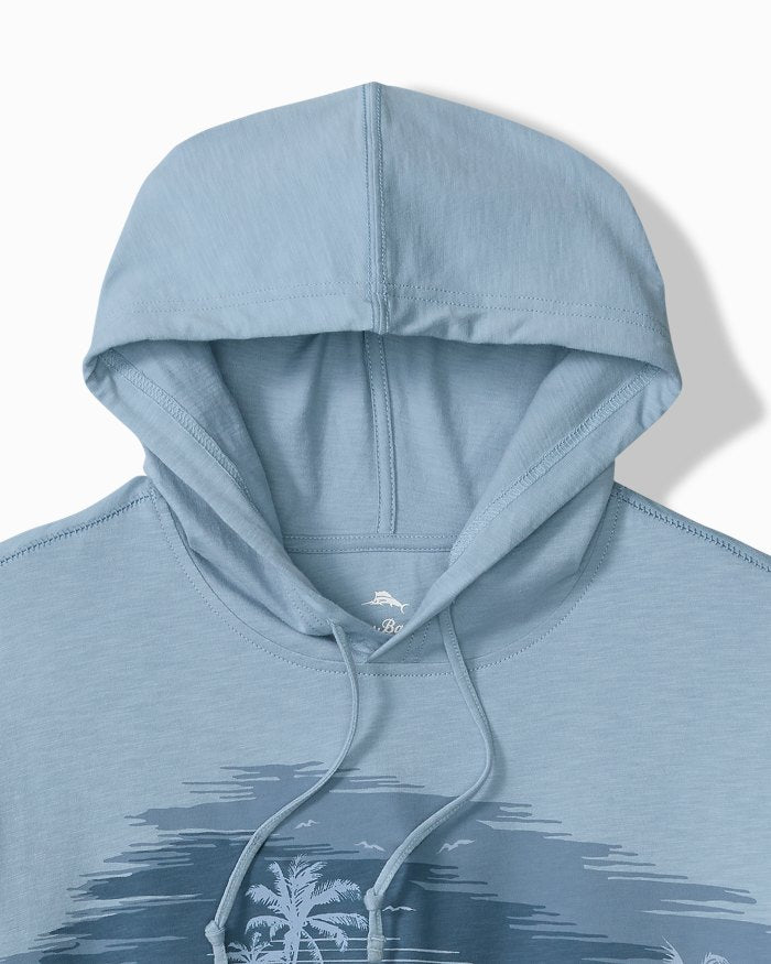 MEN'S TOMMY BAHAMA AZUL HAZE LUX HOODIE - SILVER BLUE
