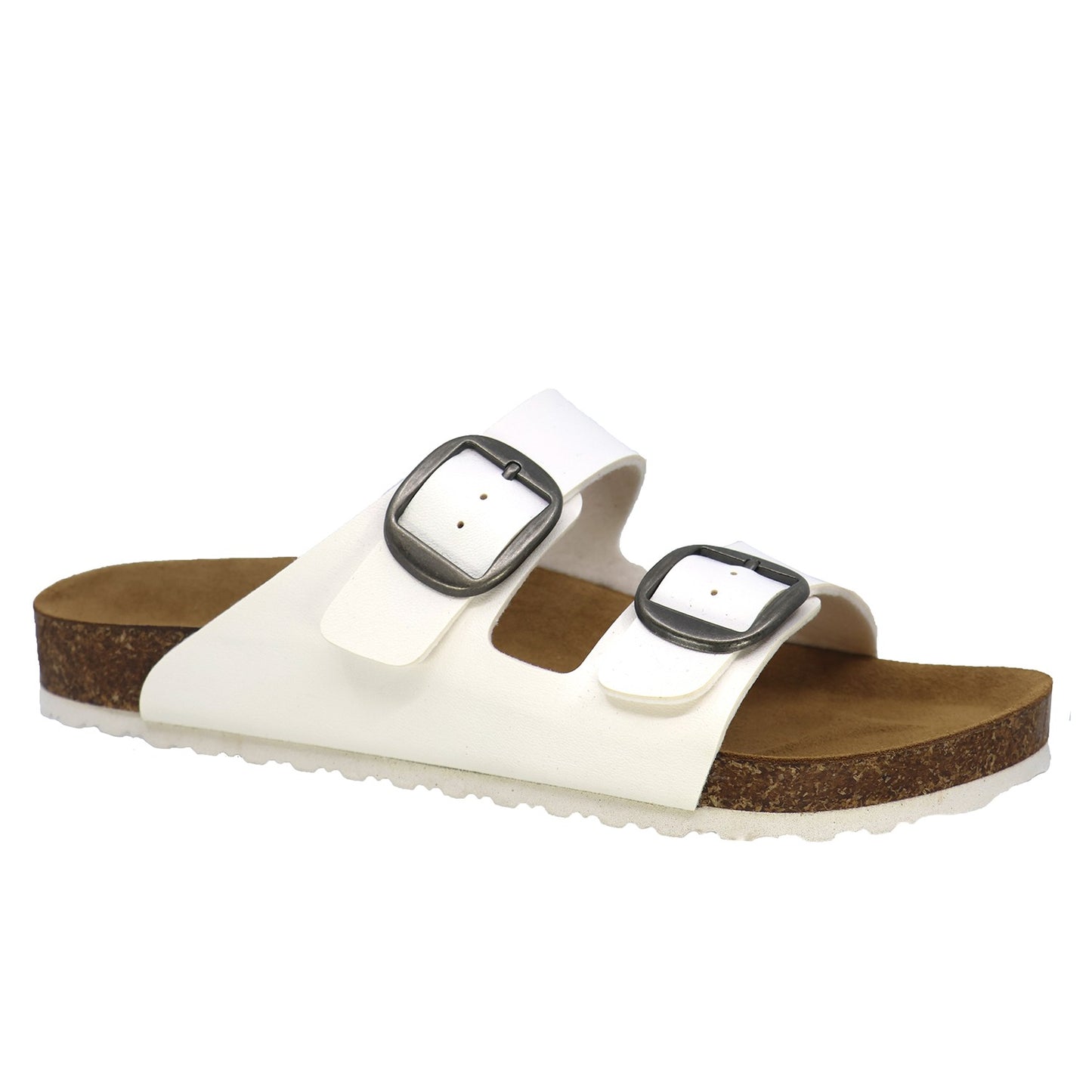 TAXI LADY COMFORT MARGO SANDAL - WHITE - Vi-Leen's Fashions