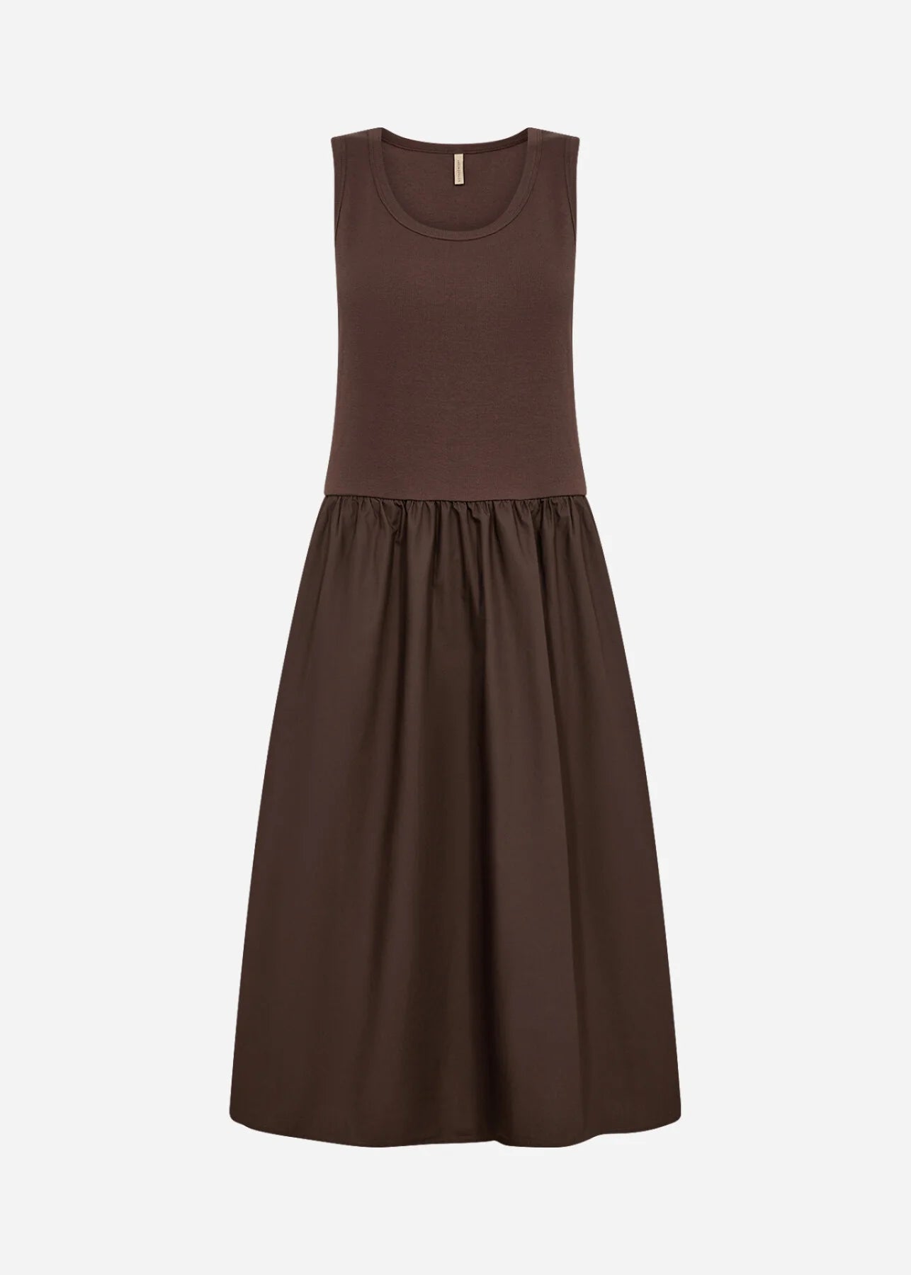 SOYACONCEPT RACHELLE COTTON DRESS - HOT FUDGE