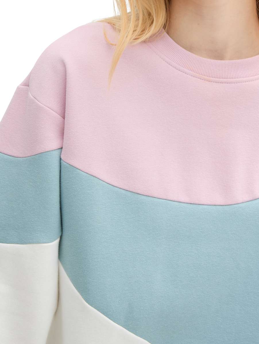 TOM TAILOR COLORBLOCK SWEATSHIRT
