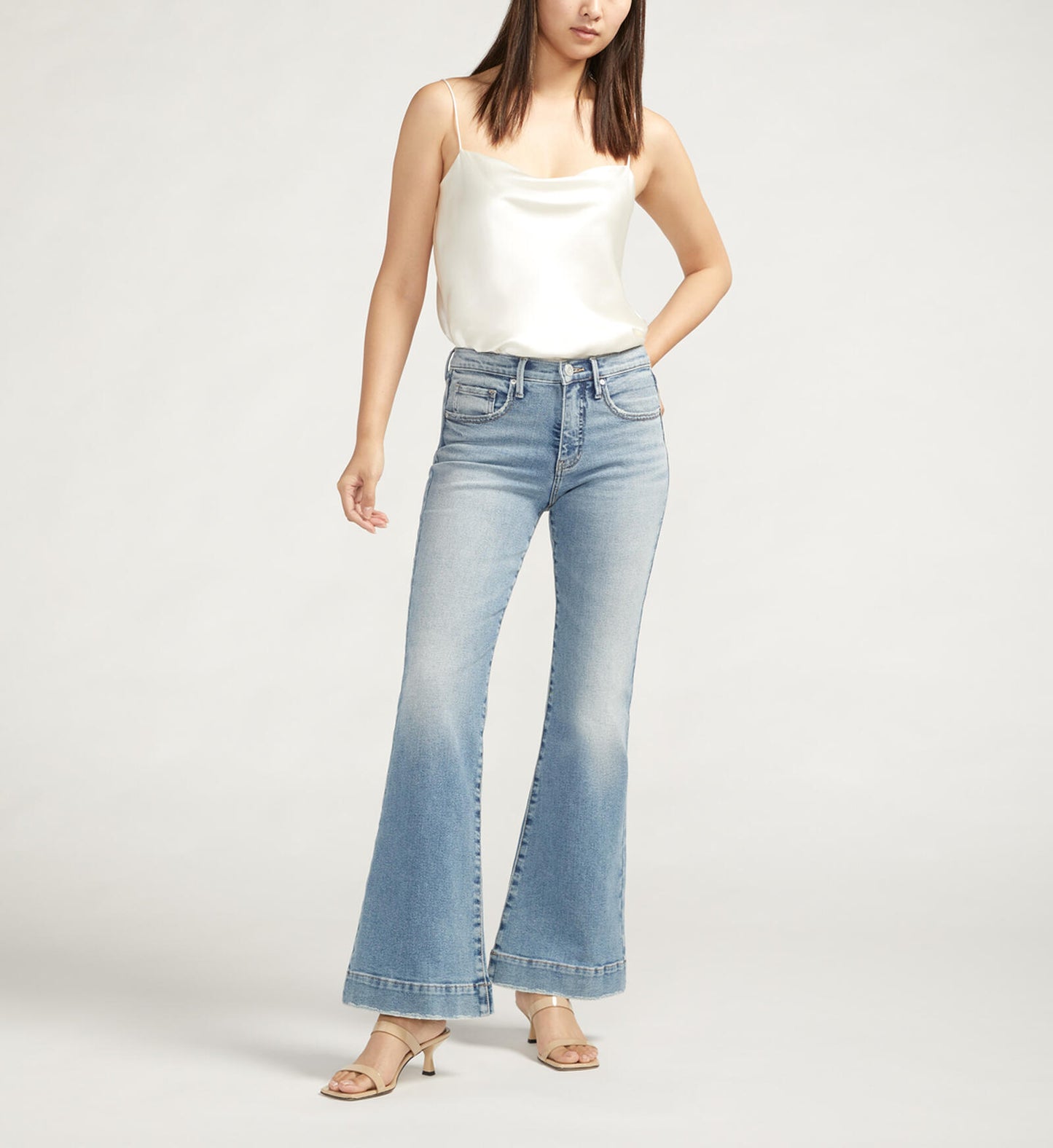 JAG KAIT MID RISE FLARE JEAN - GARDEN BLUE