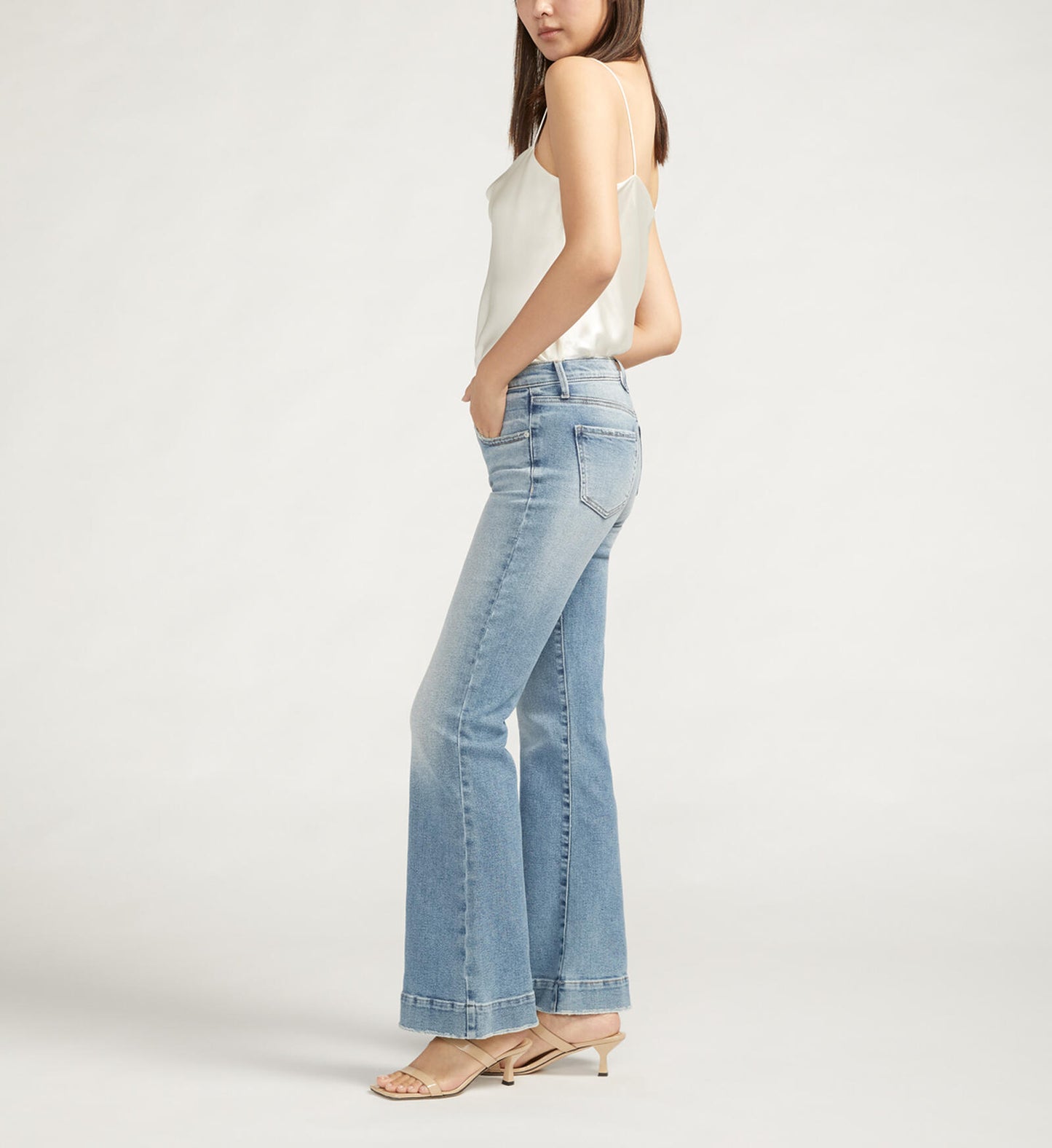 JAG KAIT MID RISE FLARE JEAN - GARDEN BLUE