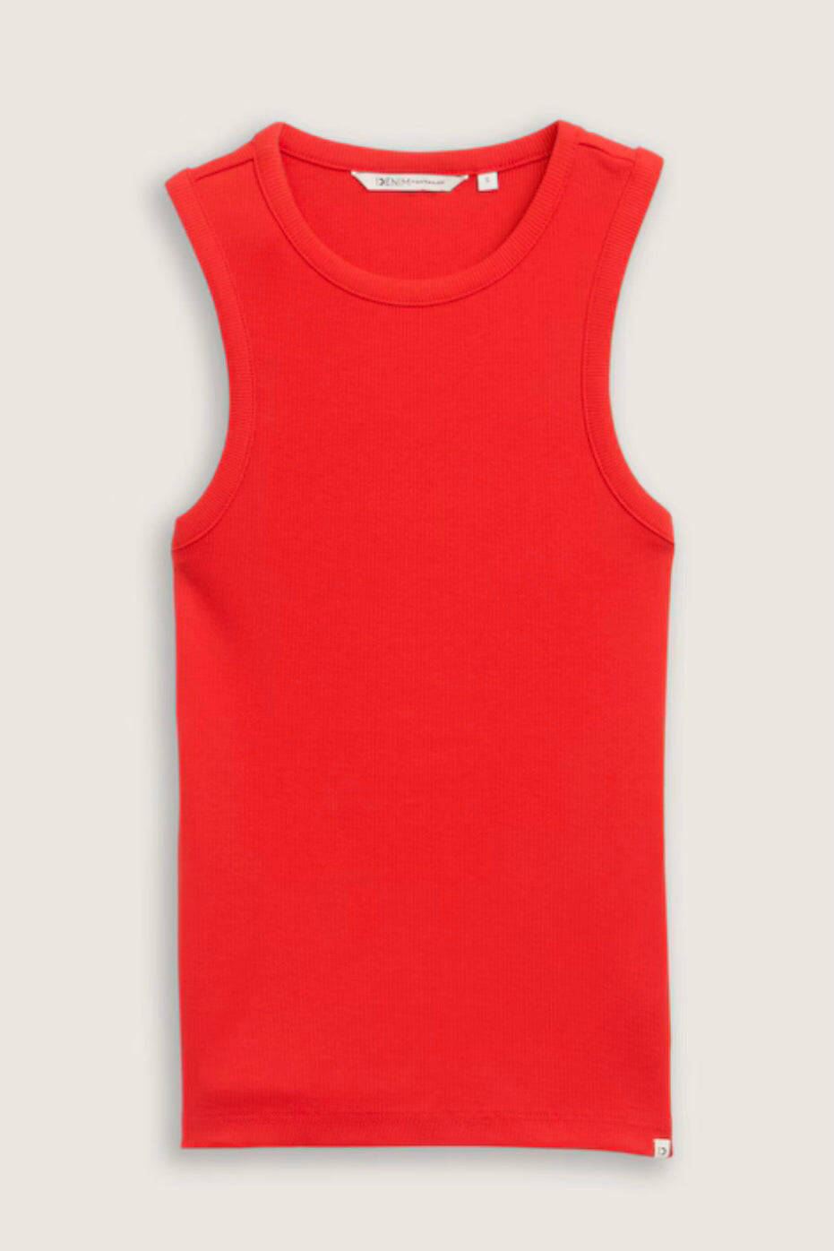TOM TAILOR RACER BACK RIB TANK - RED