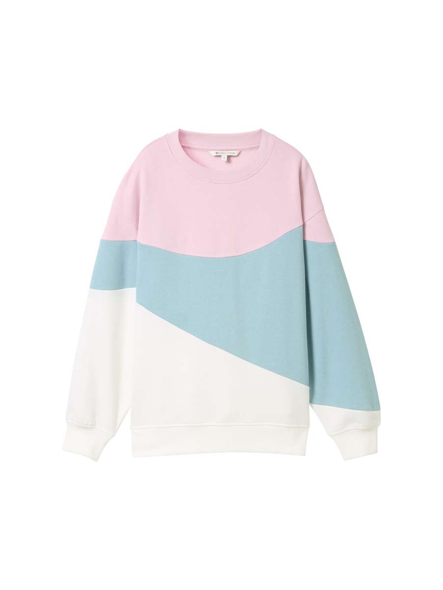 TOM TAILOR COLORBLOCK SWEATSHIRT