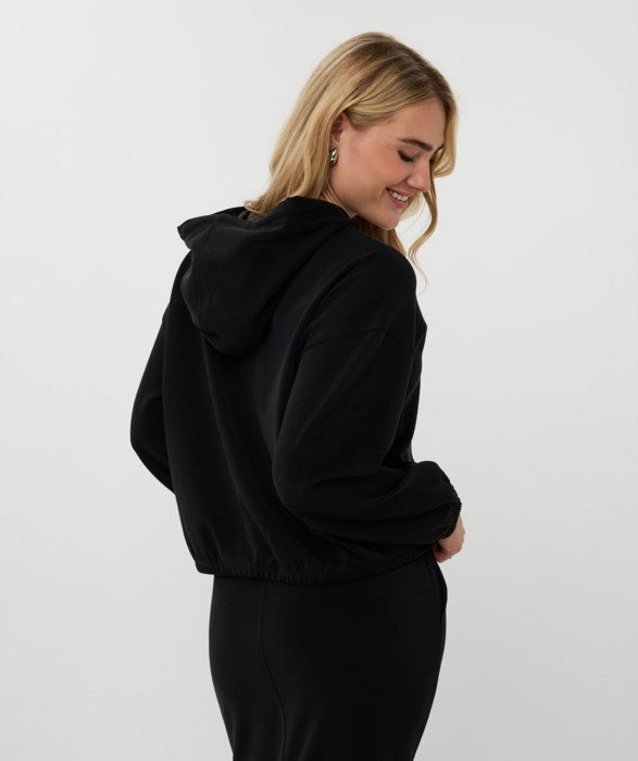 ESQUALO MODAL HOODIE - BLACK