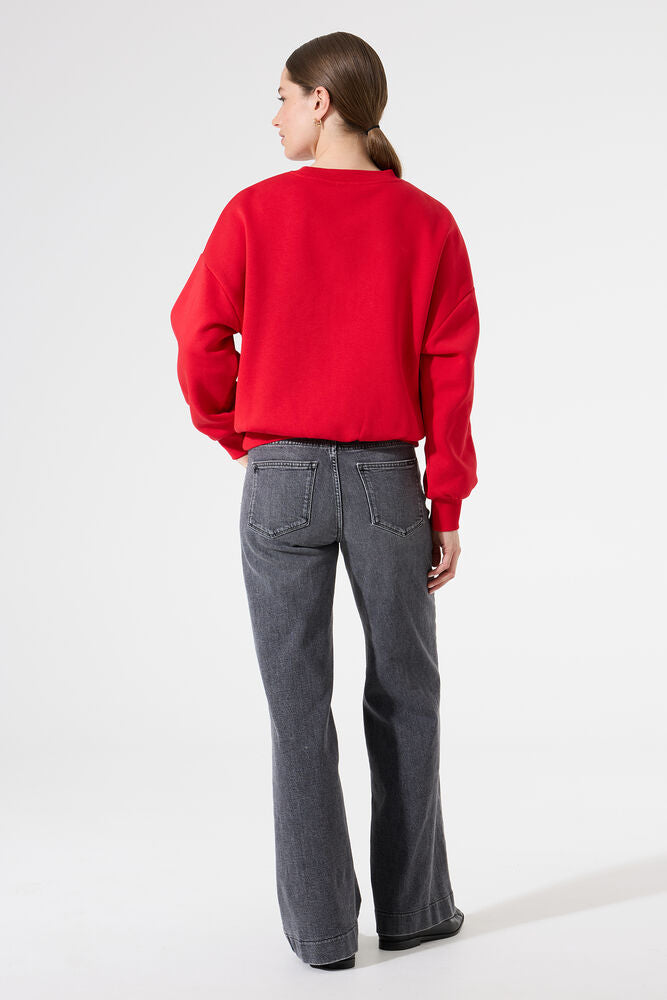 GARCIA LOVE SWEATSHIRT - TRUE RED