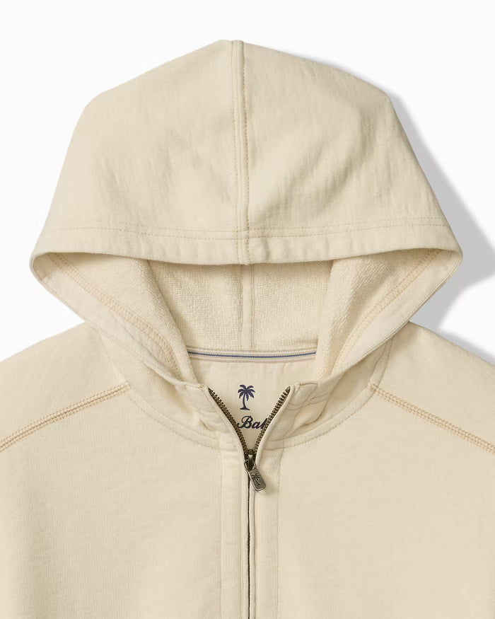 MEN'S TOMMY BAHAMA CIRRUS BREEZE HALF ZIP HOODIE - NATURAL - Vi-Leen's Fashions