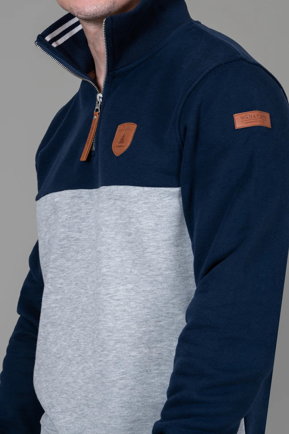 MEN'S WANAKOME VINCENT SWEATSHIRT - OXFORD BLUE MIX