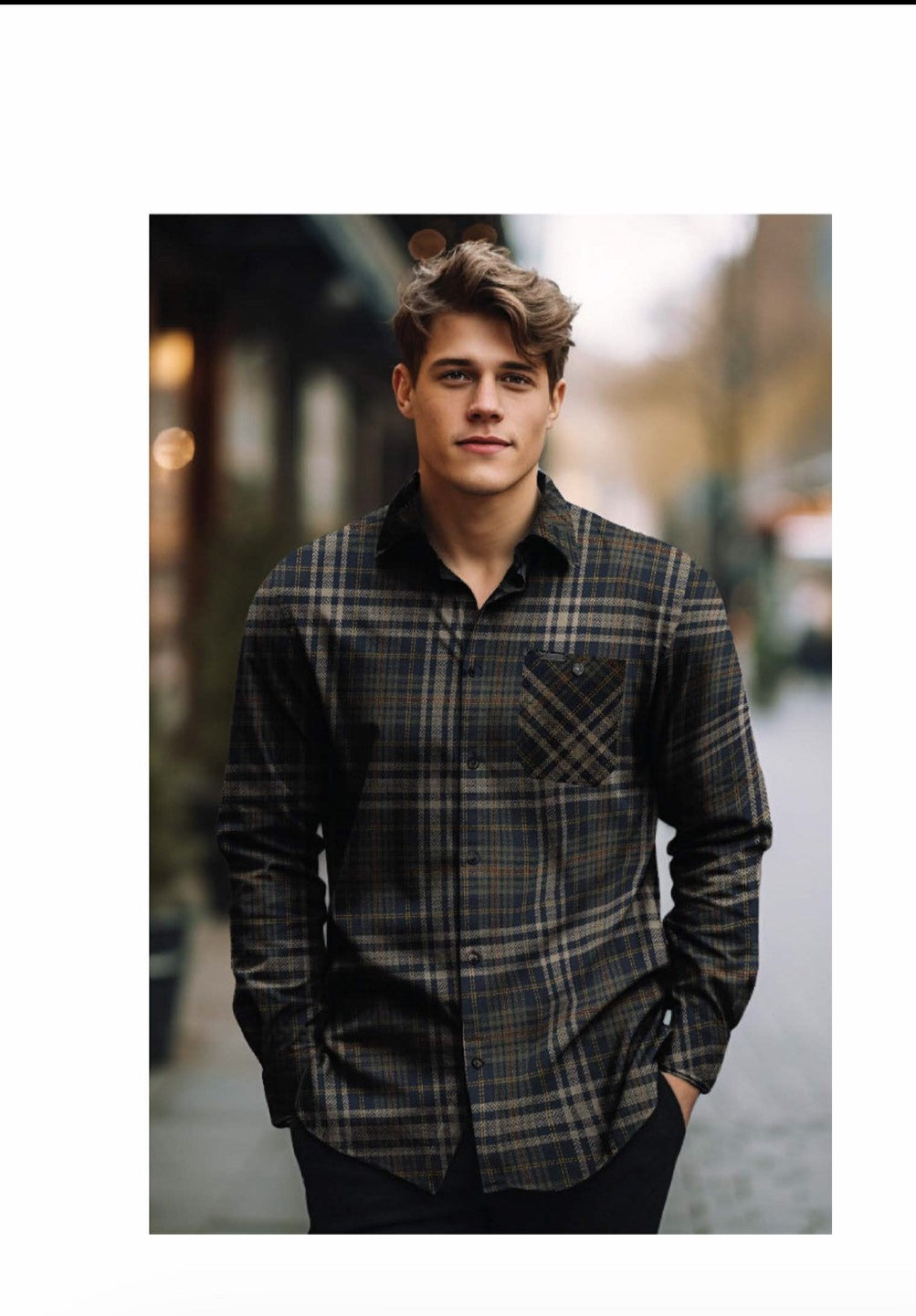 MENS POINT ZERO COTTON LIGHT BRUSH FLANNEL SHIRT - NAVY - Vi-Leen's Fashions