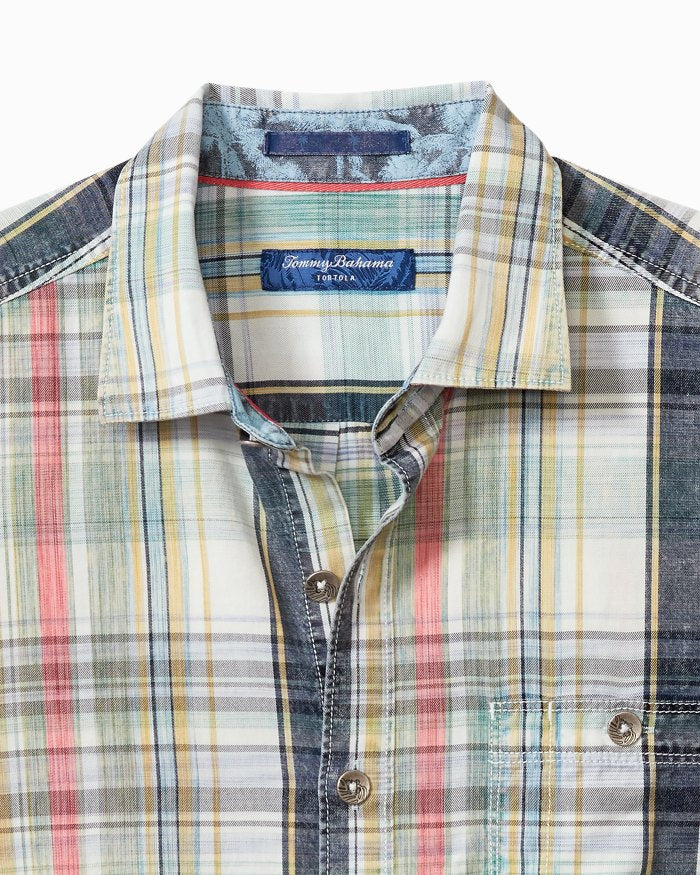 TOMMY BAHAMA HAZY FADE CHECK SHIRT