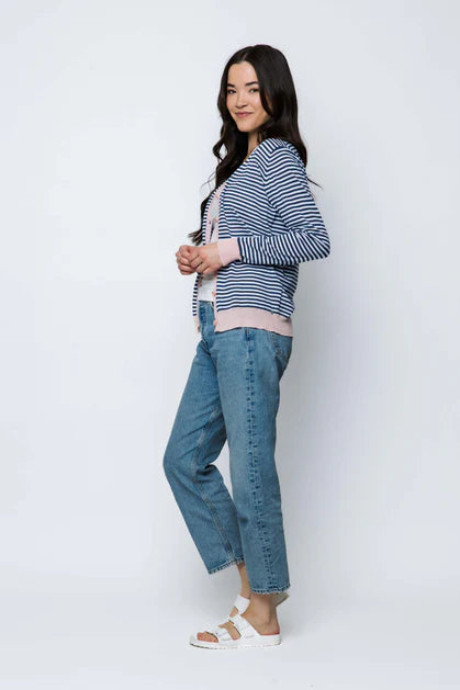 ORB CELINE CARDIGAN - MINI STRIPE - Vi-Leen's Fashions