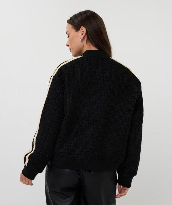 ESQUALO BOMBER JACKET - BLACK