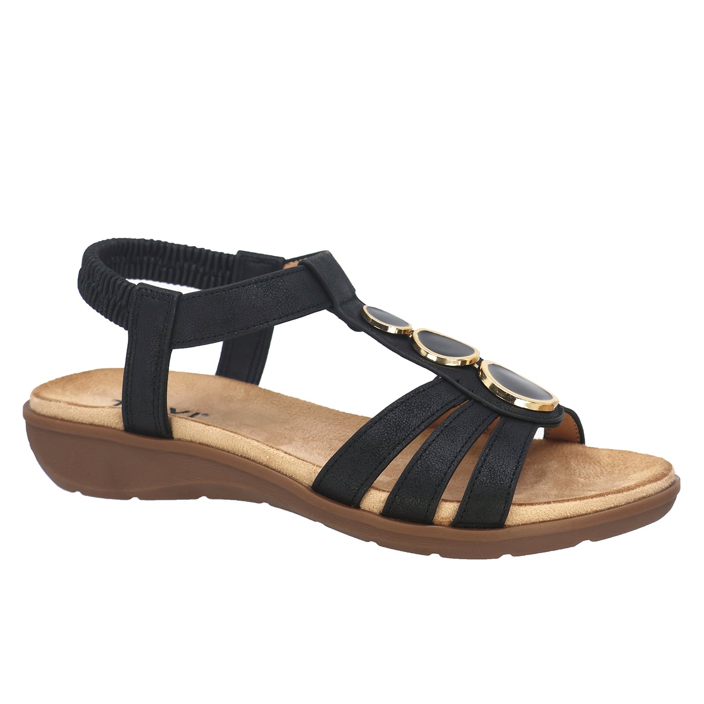 TAXI PAIGE SANDAL - BLACK