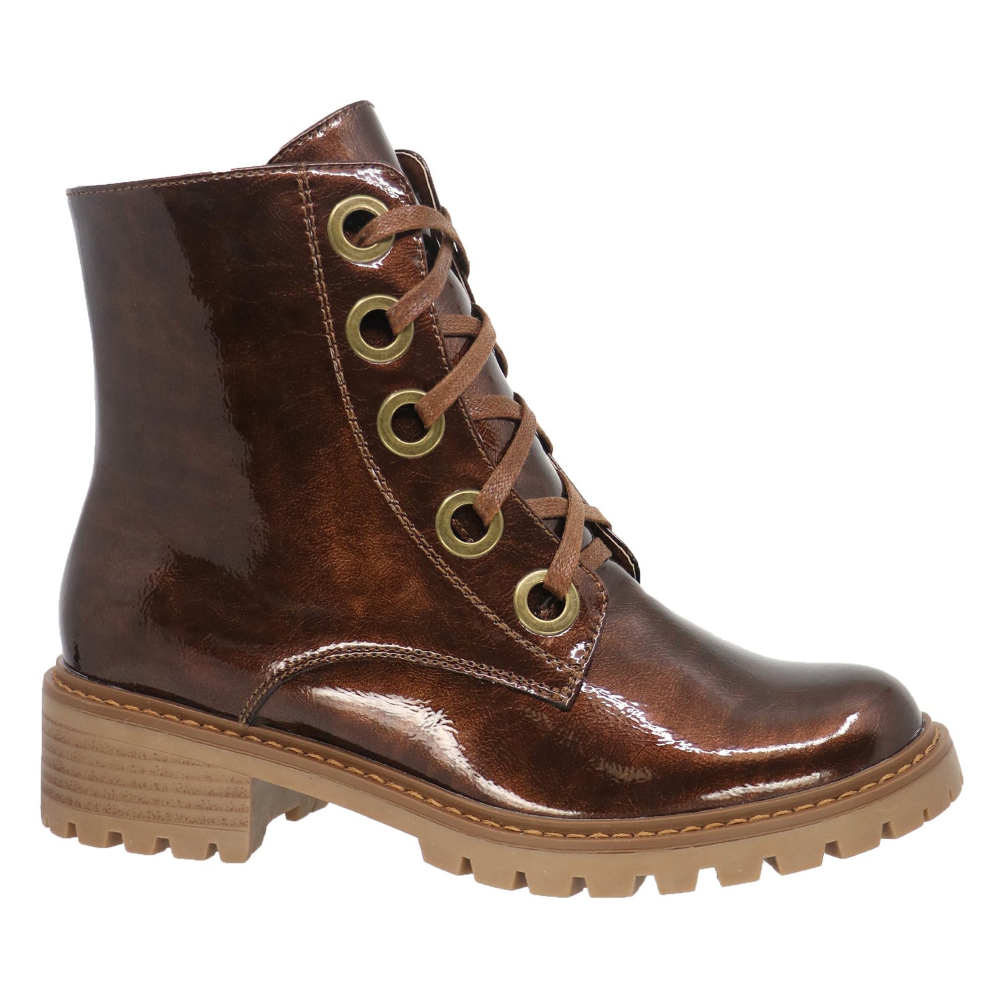 TAXI CLAUDIA BRONZE PATENT BOOT - Vi-Leen's Fashions