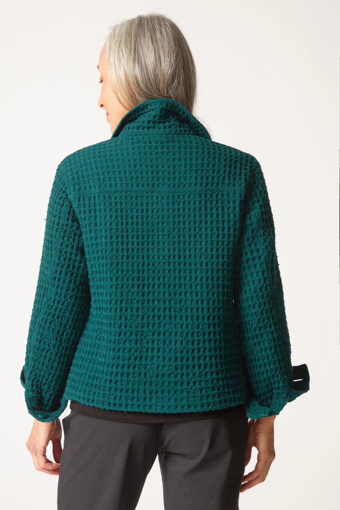 HABITAT WAFFLE JACKET - JUNIPER