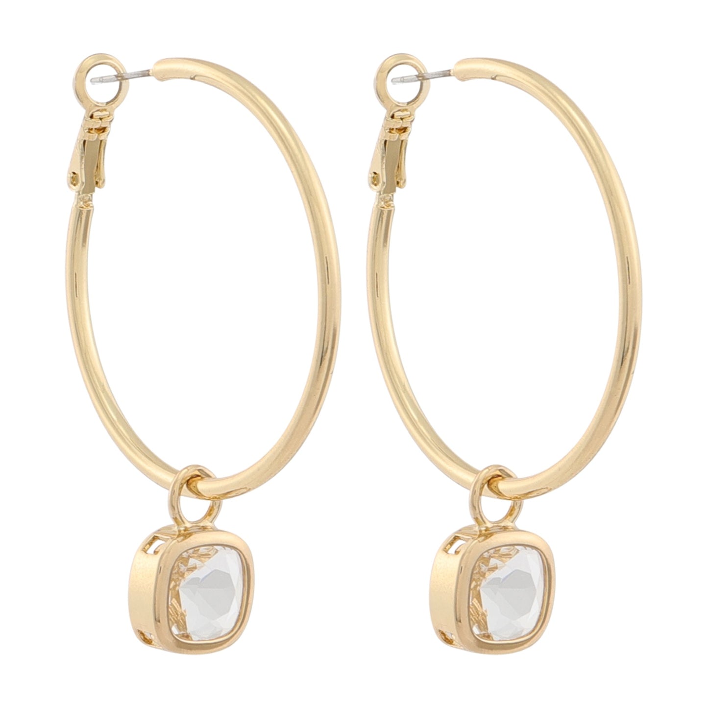 CRYSTAL DROP EARRING - GOLD