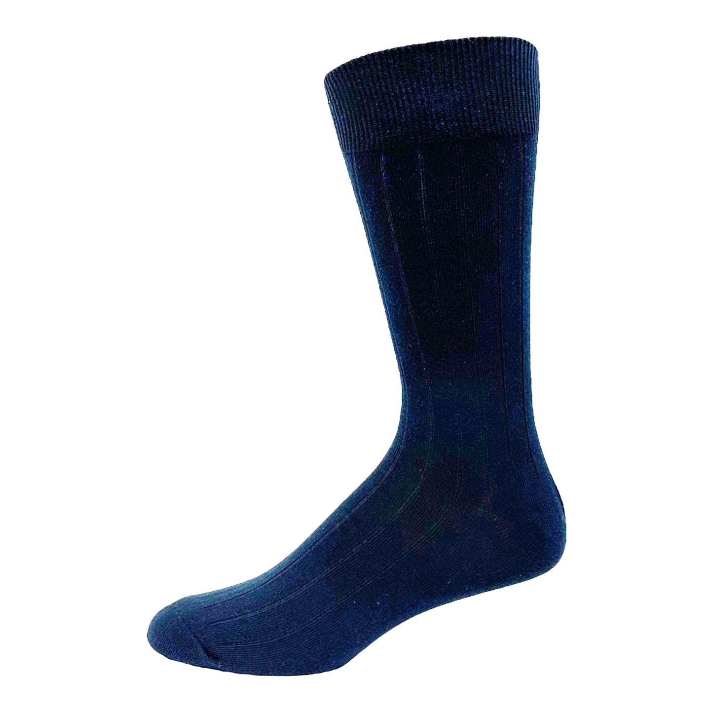 MEN'S BROAD RIB SOCK - NAVY - Vi-Leen's Fashions