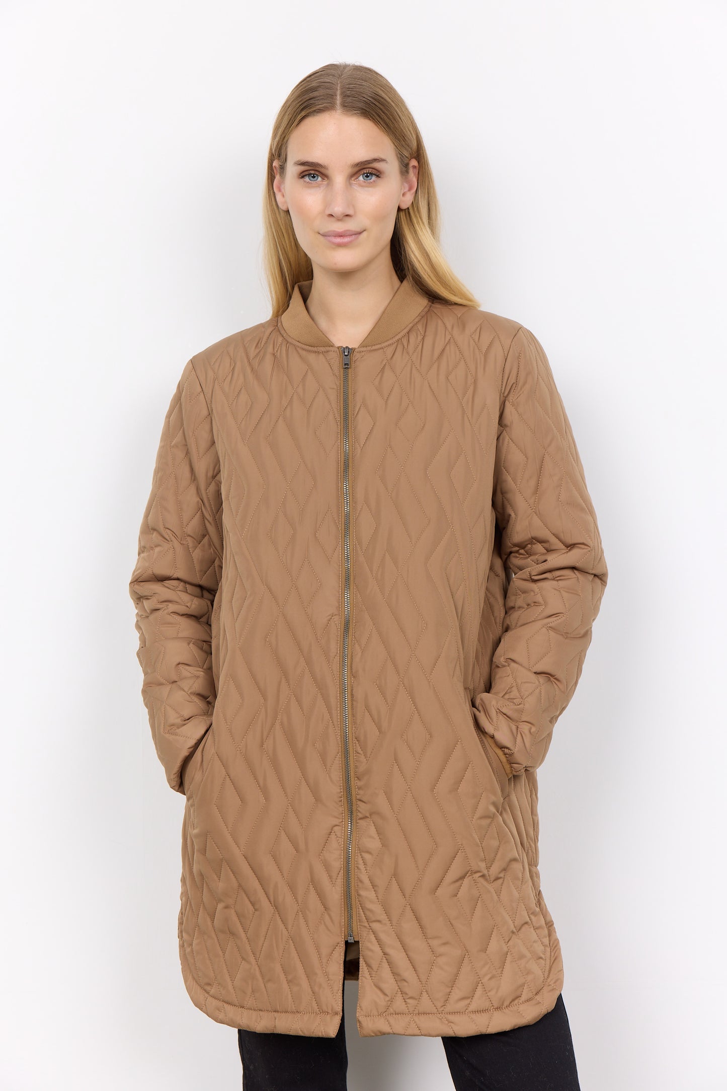 SOYACONCEPT FENYA QUILTED JACKET - DESERT BROWN - Vi-Leen's Fashions