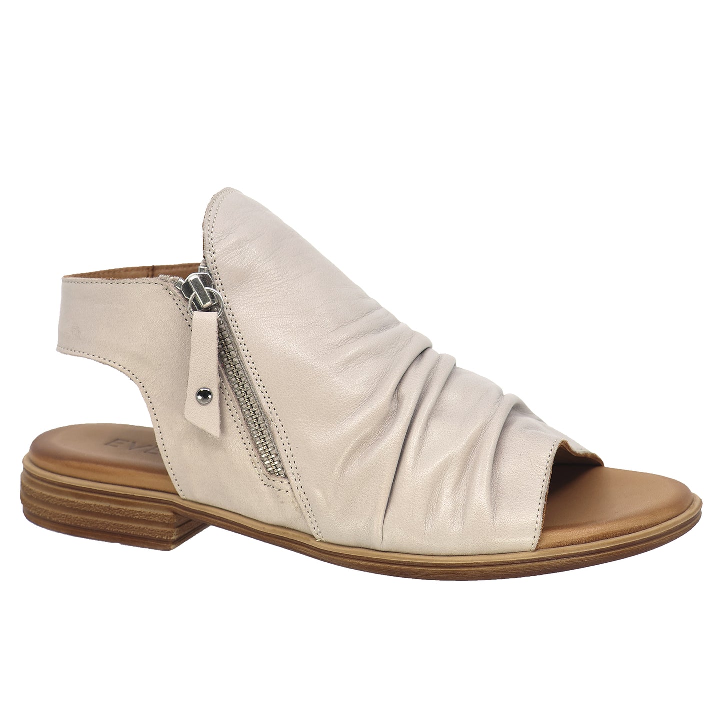 TAXI LAUREN 01 LEATHER SANDAL - SILVER GREY