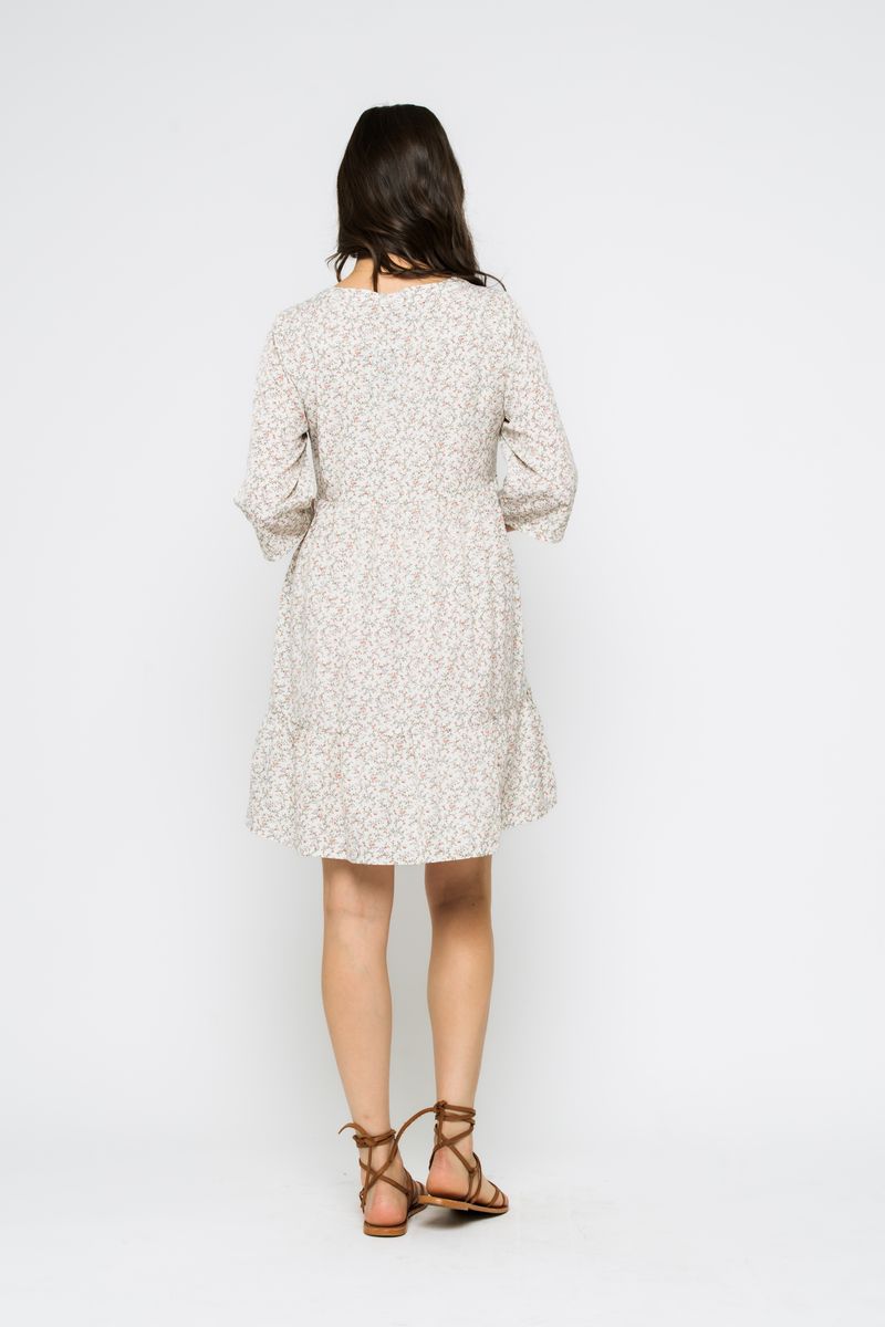 ORB KIERA TIERED DRESS - SUMMER VINES