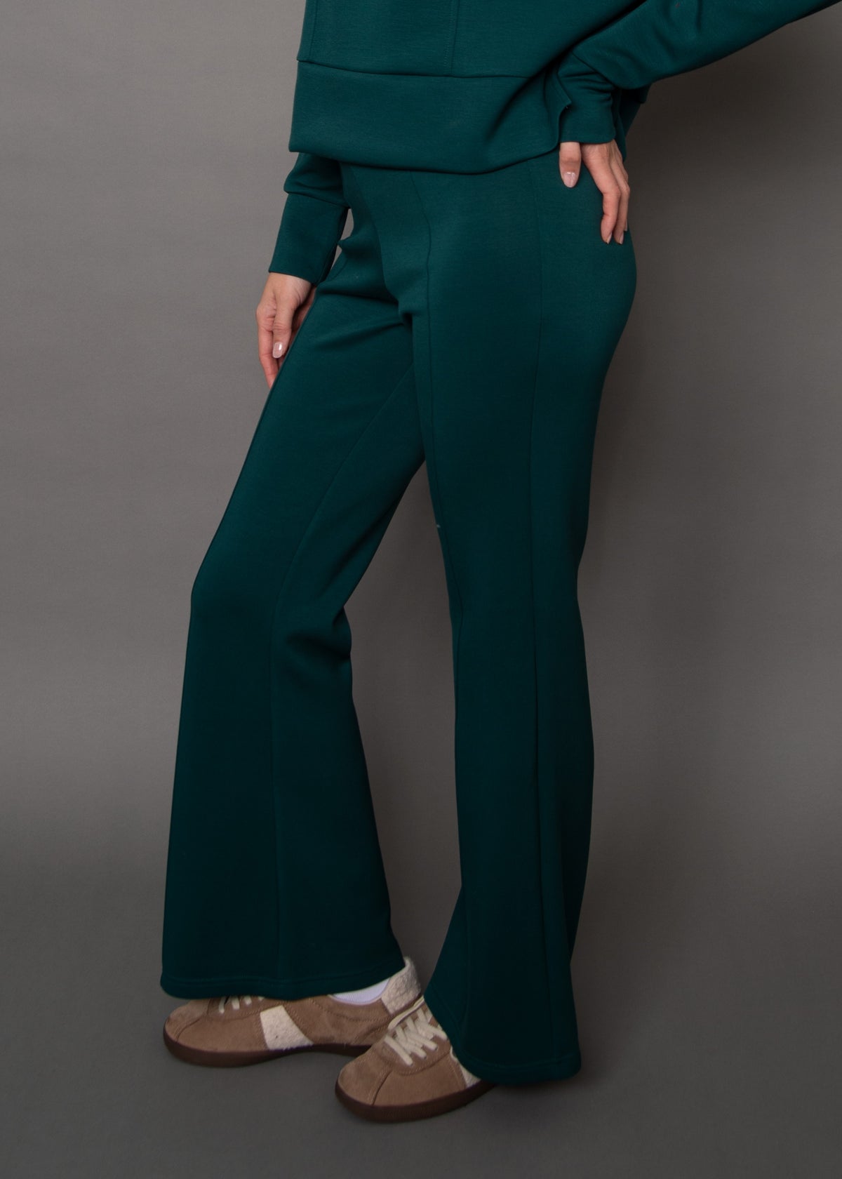 RD STYLE FLAMME SOFT KNIT PULL ON PANT - DARK GREEN