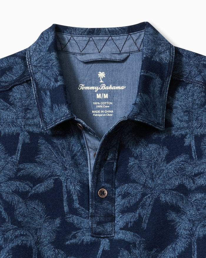 TOMMY BAHAMA PALM IMPRESSIONS POLO - INDIGO