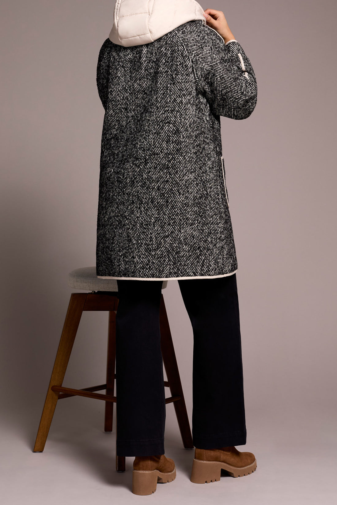 TRIBAL COAT WITH FOOLER HOOD INSERT