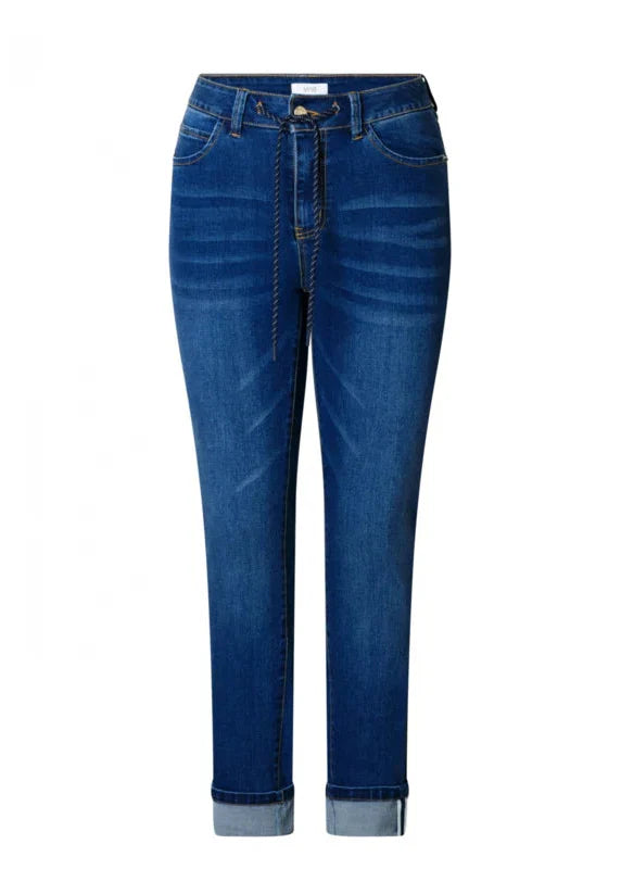 YEST RIMA SLIM FIT JEAN - STONE WASH BLUE - Vi-Leen's Fashions