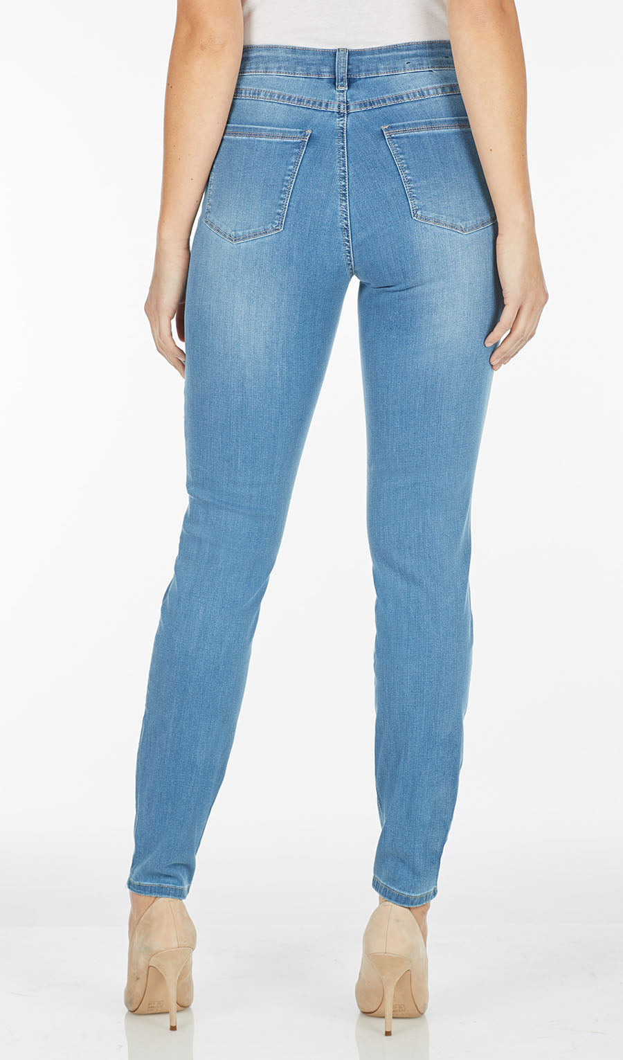 FDJ OLIVIA SLIM LEG JEAN - MED WASH - Vi-Leen's Fashions
