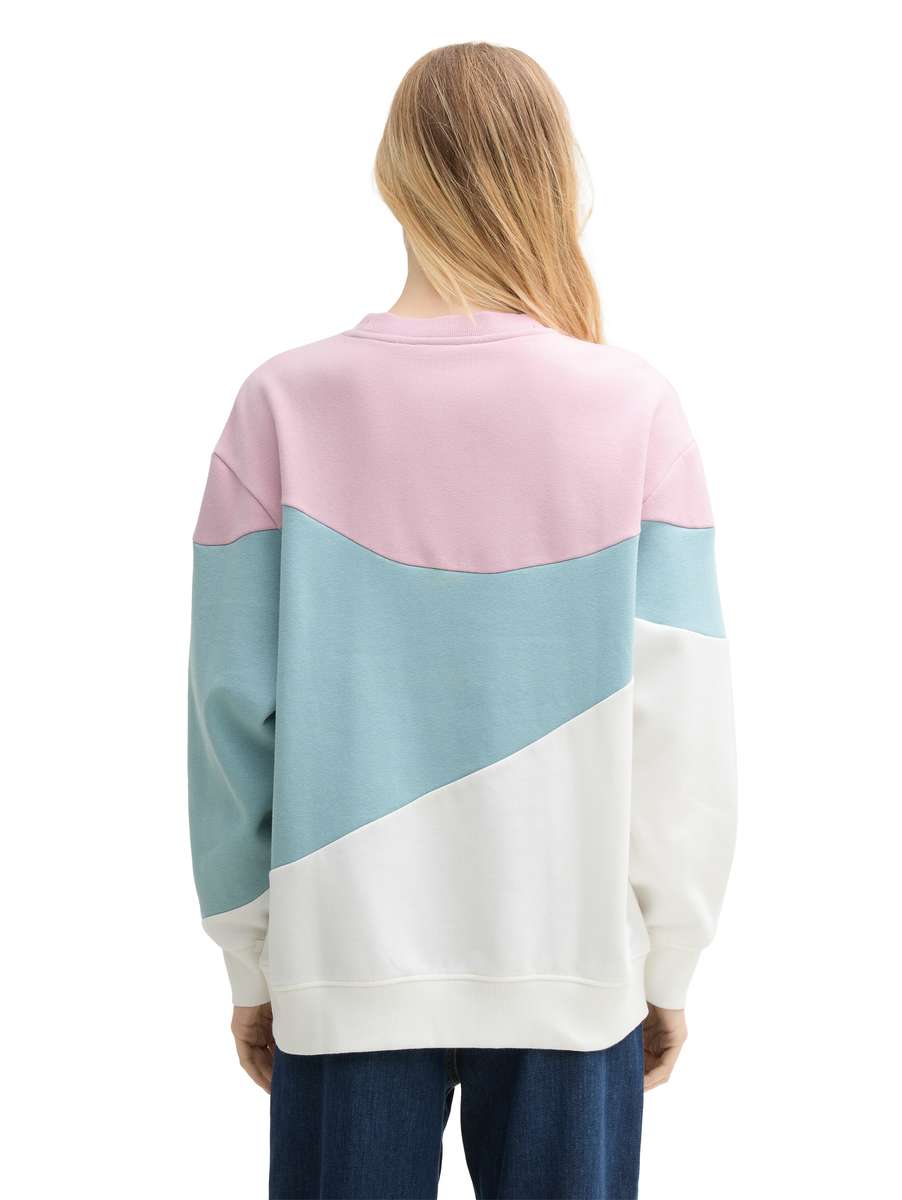 TOM TAILOR COLORBLOCK SWEATSHIRT