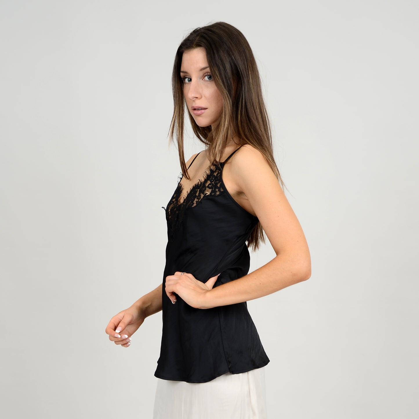 RD STYLE LINALY CAMI WITH LACE TRIM - Vi-Leen's Fashions