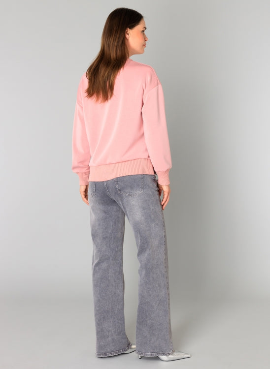 YEST NELE MODAL PULLOVER - DARK ROSE