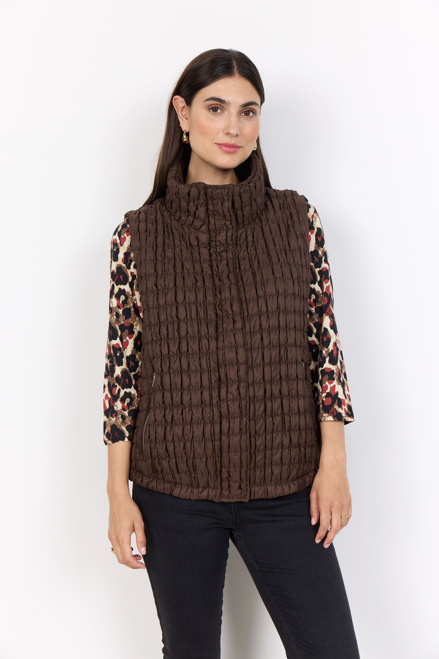 SOYACONCEPT SEVILLA VEST - HOT FUDGE