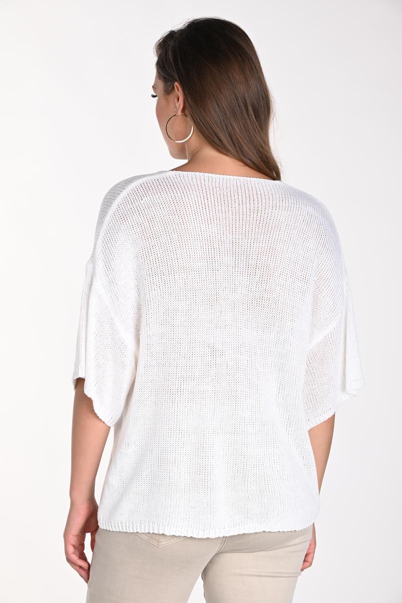 FRANK LYMAN KNIT SWEATER WITH HEARTS - OFF WHITE - Vi-Leen's Fashions