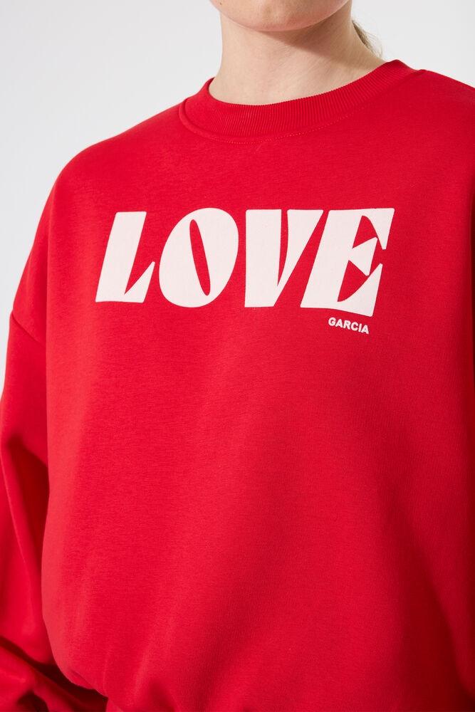 GARCIA LOVE SWEATSHIRT - TRUE RED