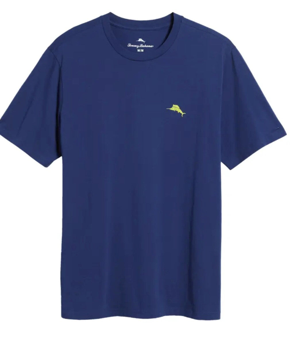 TOMMY BAHAMA MILLION DOLLAR SWING TEE - BLUE - Vi-Leen's Fashions