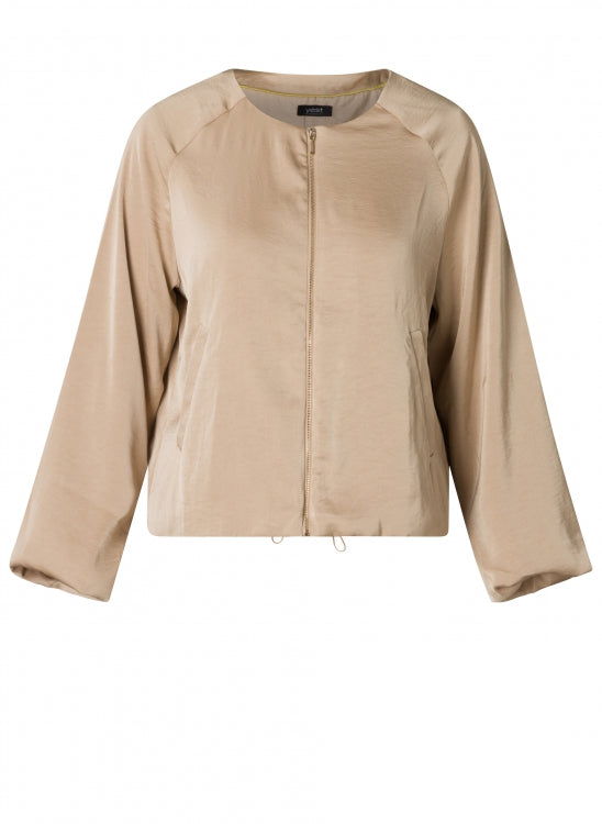 YEST SADAE BOMBER JACKET - LIGHT TAUPE