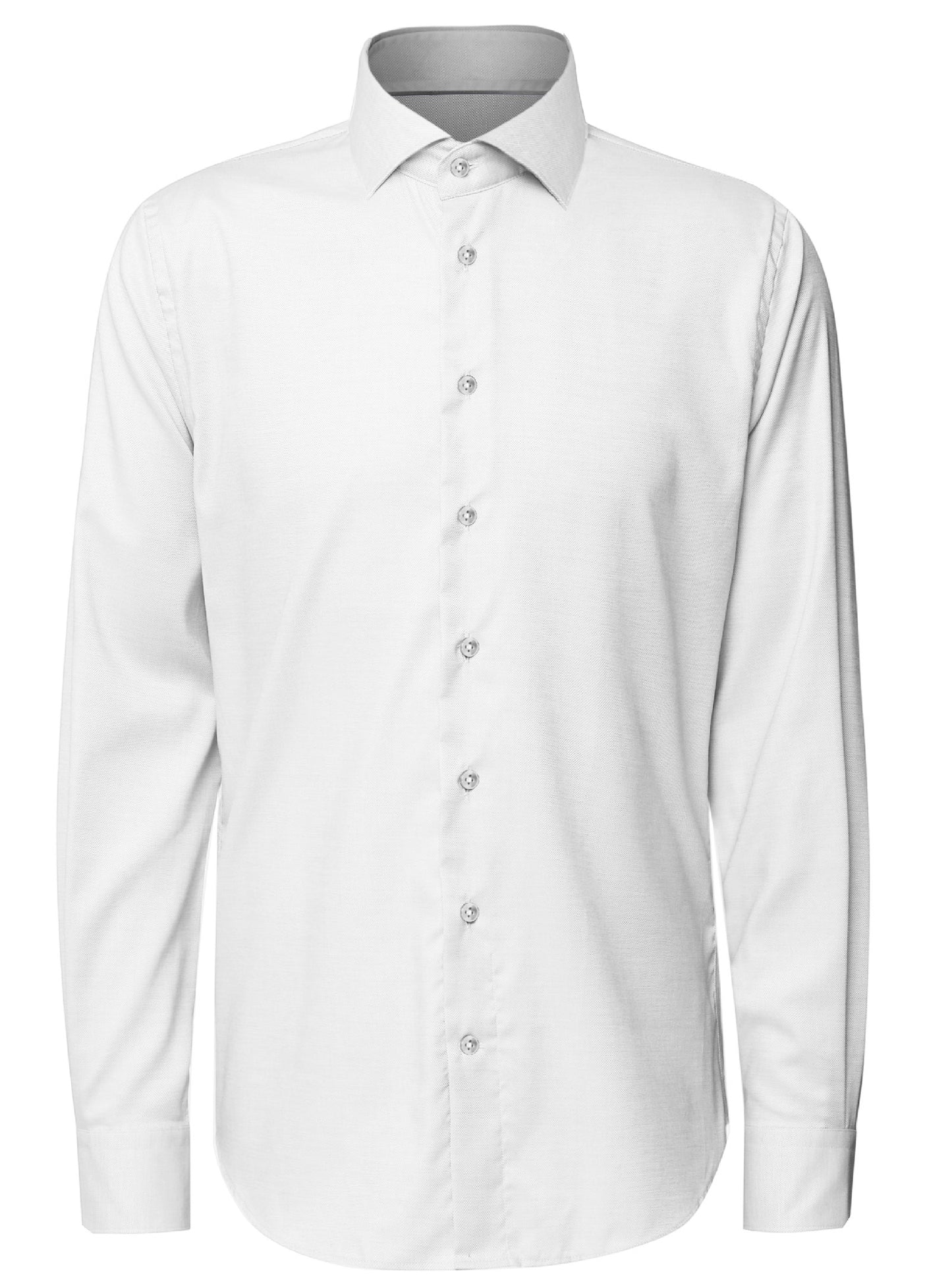 MEN'S POINT ZERO SOLID BUTTON UP SHIRT - WHITE