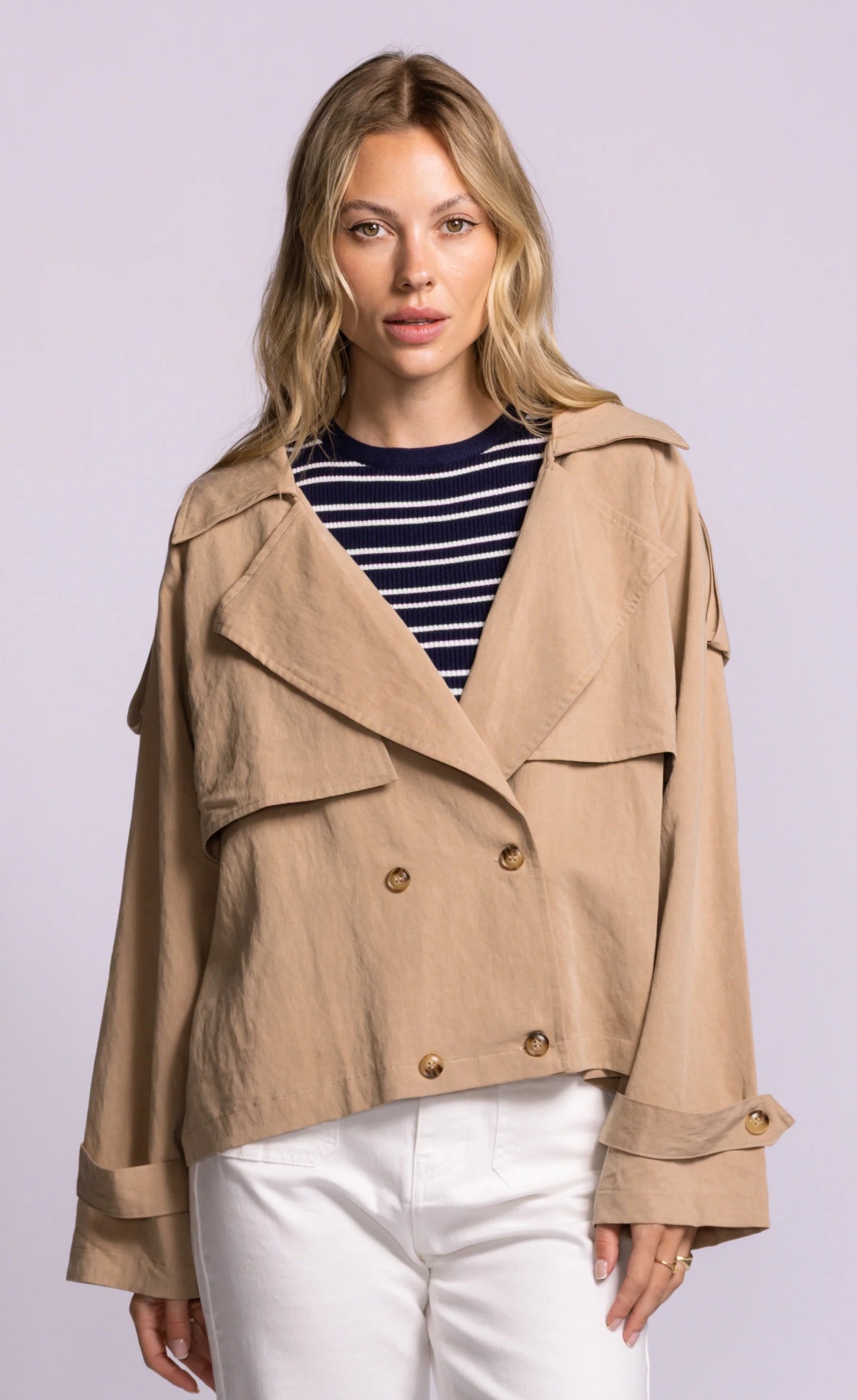 PINK MARTINI MILLDALE JACKET - KHAKI - Vi-Leen's Fashions