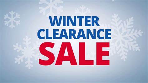 WINTER CLEARANCE SALE
