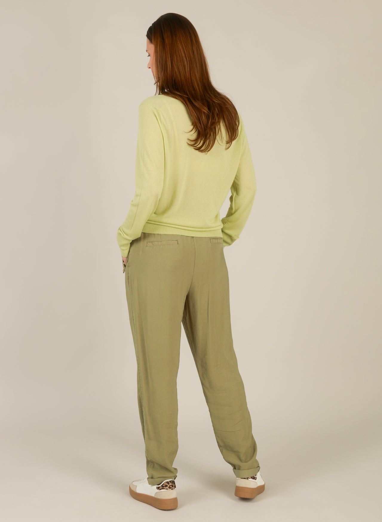 YEST IIYANA CUFFED TROUSER - OLIVE - Vi-Leen's Fashions