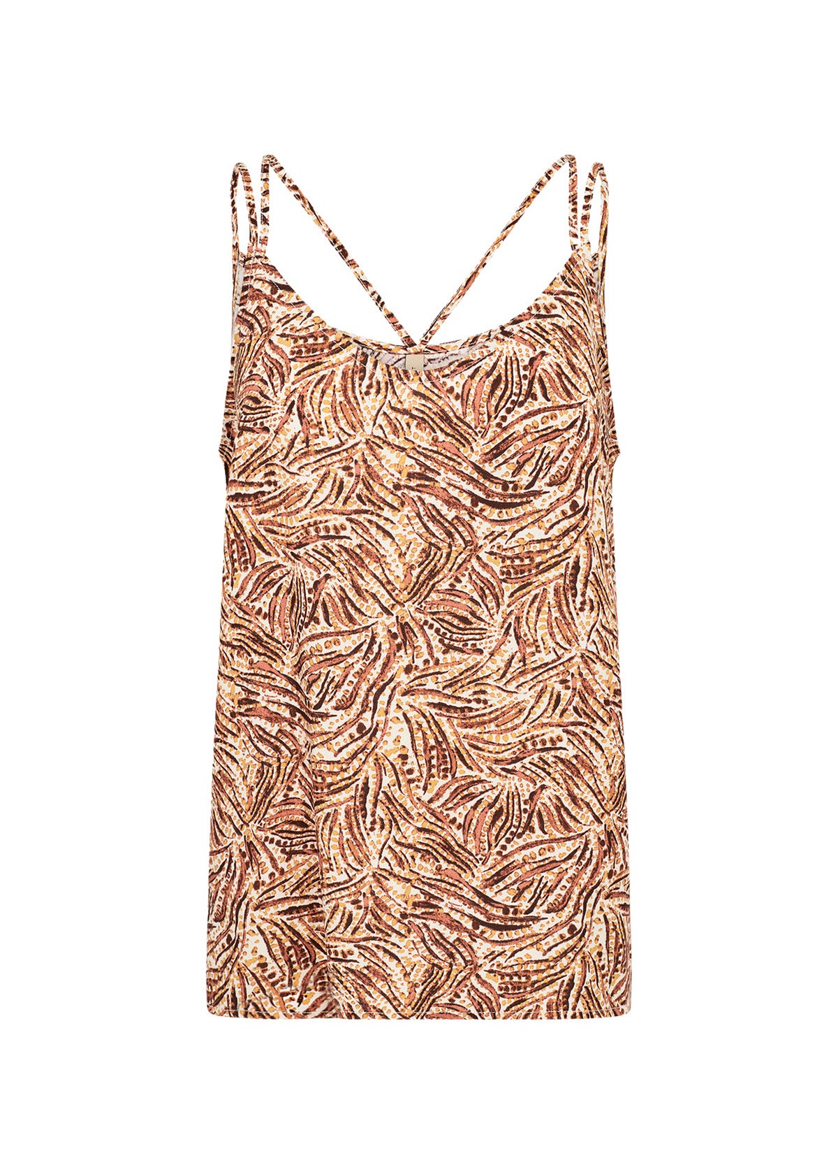 SOYACONCEPT REGINE SLEEVELESS TOP - MANDARIN MIX