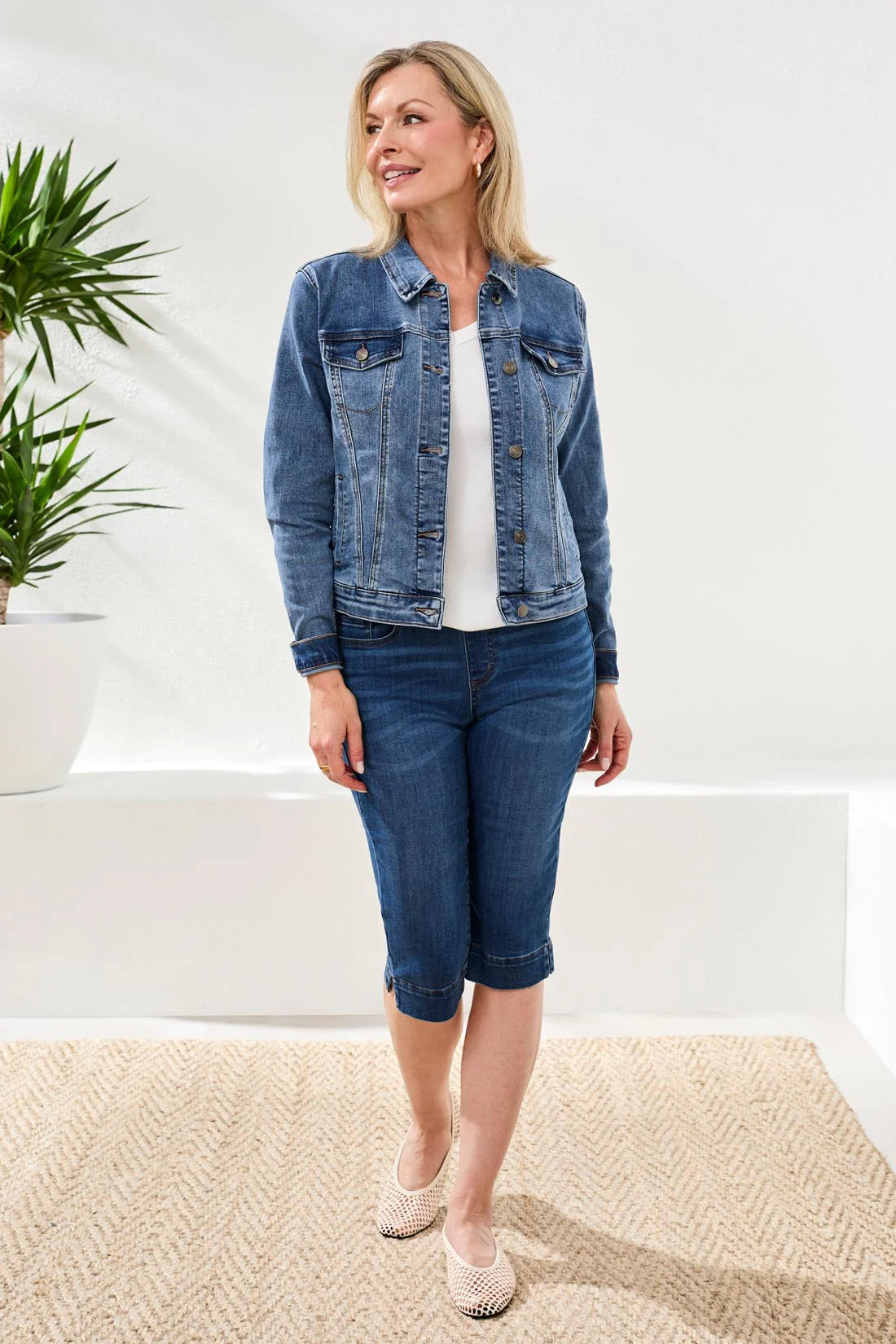 TRIBAL CLASSIC DENIM JACKET - DARK VINTAGE - Vi-Leen's Fashions