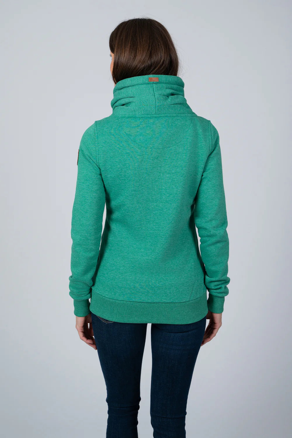WANAKOME HESTIA FULL ZIP SWEATSHIRT - DUCKEGG GREEN
